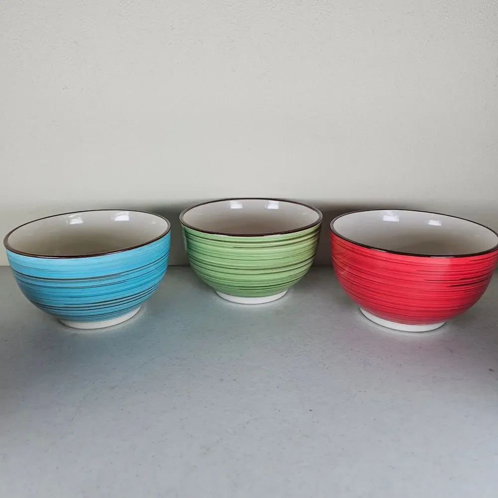 5 Festival / Multicolor Ring by Better‎ Homes and Gardens CEREAL BOWL 5 5/8